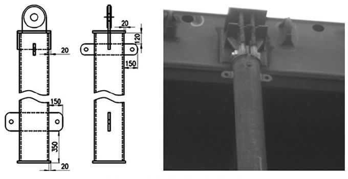 圖5 鉸鏈?zhǔn)街喂茉O(shè)計(jì)結(jié)構(gòu)說明
