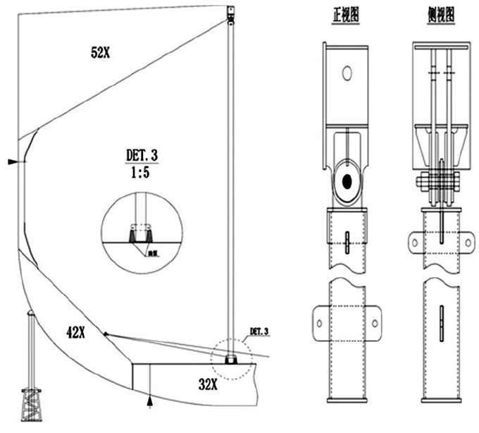 圖7 艙內(nèi)鉸鏈?zhǔn)街喂ぱb使用方法