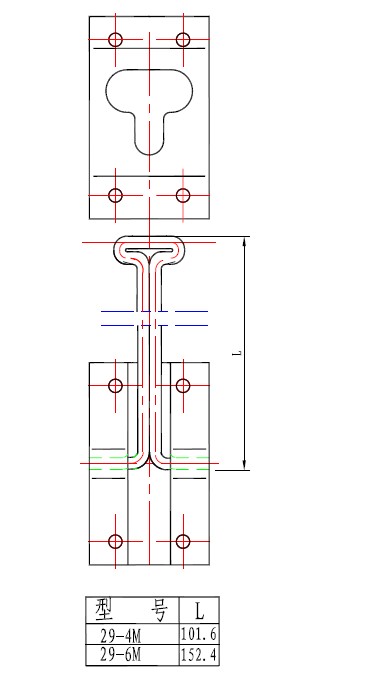 29-4M型鉸鏈尺寸示意圖